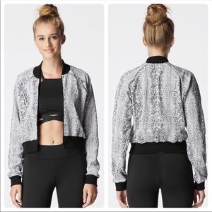 MICHI Flash Jacket White Python Snakeskin